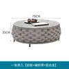 Sofá Externo Pátio Terraço Varanda Combinação de Móveis Protetor Solar Impermeável Novo Estilo Jardim Preguiçoso Nórdico Rattan Sofá
