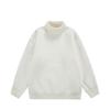 Suéter para Hombre Invierno Nuevo Suelto Cuello Alto Jersey Moderno Tejido Estampado Moda Pareja Ropa Tops Casuales