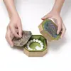 Jingdong Joyería Caja de Pulsera Bordada con Tapa Octagonal de Gama Alta Nuevo Estilo Chino Artesanía Cultural Empaque de Pulsera Caja de Joyería