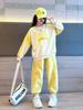 Traje de Sudadera para Niñas Otoño 2025 Nueva Ropa Deportiva Moderna Ropa para Niños Otoño e Invierno Conjunto de Terciopelo de Dos Piezas para Niños Grandes
