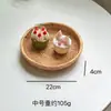 Cesta de frutas tecida em Rattan Vietnamita sala de estar casa mesa de centro moderna prato de frutas caixa de armazenamento de lanches cesta tecida em bambu cesta de pão