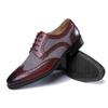 Zapatos Casuales de Cuero para Hombre con Imitación de Patrón Piedra de Perro Moda Brogue Transfronterizos