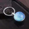 Llavero colgante con patrón de globo terráqueo, piedra preciosa, colgante de bola de cristal de cristal creativo, accesorio para llavero