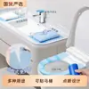 Almohadilla Aislante de Película Azul Dental Desechable Portátil para Asiento de Inodoro de Hotel, Escritorio, Lavado y Uso en Viajes