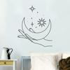 Novo FX-B163 Jane Pen Artístico Lua Estrela Mão Quarto Entrada Parede Comercial Embelezamento Adesivos de Parede Decorativos