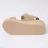 Sandalias de Cuña para Mujer, Nuevo Estilo de Verano, Tacón de Plataforma, Suela Gruesa, Punta Abierta, Sandalias Elásticas Elásticas para Mujer