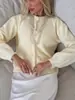 Cardigan Curto de Tricô Transfronteiriço para Outono e Inverno Feminino, Suéter Solto e Preguiçoso de Veludo Sintético de Mínk com Manga Longa, Jaqueta Top Estilo Ocidental