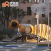 Fabricante de toboganes comunitarios tobogán con forma de abeja exterior fabricante de equipos de diversión no estándar diseño de parque temático para niños