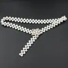 Cinturón de falda elástico versátil estilo coreano para mujer, moda, cinturón decorativo para falda, sello de cintura para vestido, perla