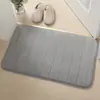 Alfombrilla de Baño Transfronteriza, Absorbente de Agua, Aislante Térmico, Alfombrilla Acolchada de Terciopelo Coral, Engrosada, Resistente a Manchas, Fácil Cuidado, Alfombrilla Antideslizante para el Hogar
