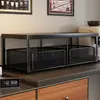 Caja de almacenamiento de escritorio, portavasos para el hogar, estante de almacenamiento tipo cajón para mesa de comedor, soporte de exhibición para cafetera, bolsitas de té y taza de té