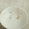 Color oro de 14k reteniendo circonita estrella de cinco puntas cadena de cola diy accesorios de joyería hechos a mano amor cadena extendida material de cuerda de mano