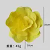 Flores Artificiais Amarelas Rosa da Moda Flores Decorativas Check-In Parede de Flores Parede de Fundo Quintal Suprimentos de Decoração Suave Adereços para Fotografia