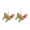 Pendientes de Acrílico Ecológicos de Venta Caliente Transfronteriza Pendientes de Alpaca Lindos Coloridos de Dibujos Animados Europeos y Americanos Venta al por Mayor