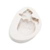 Molde de silicona de corazón de Halloween, molde para decoración de pasteles de chocolate y azúcar volteado, molde para hornear DIY