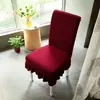 Funda de silla de felpa, adecuada para todas las estaciones, funda elástica para taburete, diseño moderno y simple con respaldo integrado, funda de silla para el hogar de color liso