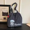 Bolsa de Ponto Cruzada Moda Coreana para Mulheres, Nova Bolsa Tote Elegante de Grande Capacidade, Bolsa de Ombro Versátil para o Verão