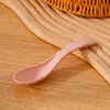 Tigela de Palha de Trigo Resistente a Quedas Doméstica Tigela de Arroz Infantil Plástico Antiderrapante Tigela de Sopa Tigela para Macarrão Instantâneo Conjunto com Colher Tigela Grande Louça