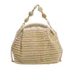 Bolso Tejido de Paja Bolso de Concha de Nicho para Mujer Verano 2025 Nuevo Bolso Cruzado Tejido de Moda Bolso de Playa Trendy para Vacaciones en la Costa