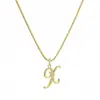 Nuevo Cadena de Serpiente de Aleación Creativa Simple con Incrustaciones de Diamante Cadena para Clavícula Dorada para Mujer