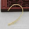 Hong Xing imitação Li Jingxun DIY jóias brincos de cobre cor 54 * 35 mm orelha pendurado conexão porosa acessórios de cobre B1686