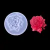 Molde Único de Flor Rosa 3D para Bolo de Fondant Molde de Chocolate com Acabamento Espelhado
