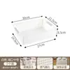 Cesta de almacenamiento de plástico para uso doméstico, caja de almacenamiento de escritorio, cesta de almacenamiento para artículos varios de cocina, caja de bocadillos y juguetes para jardín de infantes