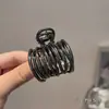 Grampo de Cabelo para Rabo de Cavalo Alto Feminino Pequeno Presilha Parte de Trás da Cabeça 2023 Novo Nicho Simples Para Sair Versátil Presilha de Tubarão Acessórios de Cabelo