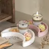 Mono Pegamento de Cristal Molde DIY Yeso Bandeja de Almacenamiento Estrella de Cinco Puntas Luna en Relieve Bandeja de Silicona Venta al por Mayor