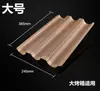 Molde de postre francés calidad panadería tres ranuras baguette pan 3 uniformes comercial transfronterizo francés estante de horno de barra tira larga