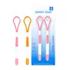 Limpiador de Lengua para Comercio Electrónico Transfronterizo, Paquete de 2 en Tarjeta Blíster, Raspador de Lengua de Doble Cara, Cepillo para Limpiar la Lengua