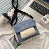 Bolso pequeño para mujer, novedad de 2021, moderno bolso bandolera de un solo hombro estilo coreano, bolso de lona estilo Harajuku ulzzang para estudiantes.