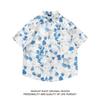 Verão Plus-Size Vintage Novo Camisas Casuais de Manga Curta Masculinas e Femininas, Camisas de Praia para Casal Modernas Frescas e Soltas