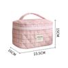 Nueva bolsa de cosméticos estilo Chanel de gran capacidad, bolsa de viaje para guardar brochas de maquillaje y cuidado de la piel, bolsa portátil para lavar pintalabios de niña.