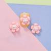 Lindo Conejo Dibujo Animado Joyería para Uñas Accesorios de Armadura para Niños Aretes Decorativos Horquilla Mini Accesorios de Resina