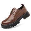 Sapatos masculinos de outono, sapatos retrô para ferramentas, sapatos casuais de negócios, sapatos de couro para jovens, botas grandes britânicas Martin, uma geração de cabelos