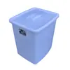 Cubo de Azúcar de Plástico Engrosado con Tapa Cubo para Té de Leche Bebidas Frías Cubo de Hielo Refrigerado Blanco Rectangular Grande 14 L Cubo de Comida