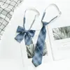 Conjunto de Corbata JK, Camisa de Uniforme Estudiantil Estilo Universitario, Corbata de Lazo para Mujer, Corbata sin Nudo para Hombre, Corbata de Uniforme Estilo Japonés