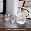 Tetera de Agua Fría Vidrio Resistente al Calor Alta Temperatura Hogareño Gran Capacidad Refrigerador Frío y Blanco Juego de Tazas de Agua Hervida Tetera Tetera de Agua Fría