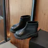 Botas de Piel para Niños de 3-6-12 Años Otoño Invierno Nuevo Estilo Botines Cortos Estilo Británico para Niñas Suela Suave Antideslizantes Dr. Botas Martens Botas Individuales Princess