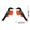 Mz1051-1080 Pegatinas de Esquina de Pájaros y Palomas de Madera Transfronterizas para Puertas y Ventanas del Hogar, Pegatinas de Pared Decorativas de Animales