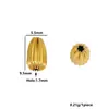 Acero inoxidable chapado en oro de 18 quilates, cuentas de calabaza/cuentas de gota/cuentas de oliva, materiales para accesorios de joyería hechos a mano con cuentas DIY