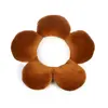 Almohada para el cuello con reposacabezas de coche con flores, almohada creativa de felpa para asiento de coche, almohada cómoda, suministros pequeños y frescos para coche
