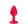 Atacado do Fabricante Novo Rosa Vermelha Silicone Plug Anal Brinquedos Alternativos Brinquedos Sexuais Suporte Dropshipping