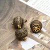 Nuevo Botón de Bola de Madera Grabada Estilo Chino Botón de Perla de Madera Ropa de Estilo Nacional Cheongsam Hebilla Decorativa Accesorios para Joyería DIY