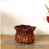 Maceta de cerámica, estilo europeo vintage de arcilla roja, para mesa de balcón, plantas suculentas, árbol de la fortuna, bonsái, decoración floral interior creativa