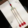 Horquilla con Colgante de Estilo Antiguo, Materiales para Joyería Hecha a Mano DIY, Solapa de Presión para Cheongsam, Corona de Pelo de Abanico Casera, Colgante Versátil