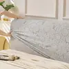 Funda de Cama Nórdica Todo Incluido Funda de Cama Elástica Universal Tela Jacquard Universal Simple Funda Protectora contra el Polvo para Respaldo