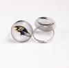 Anillo NFL Anillo con Logotipo de Equipo de la Liga de Fútbol Americano Gema de Tiempo Anillo de los Patriotas de Nueva Inglaterra