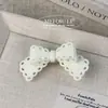 Corea del Sur Nuevo Estilo Elegante Dulce Corazón de Niña Pinza para el Cabello con Lazo Rosa Pinza de Pato Linda Pinza para Flequillo Tocado Accesorios para el Cabello